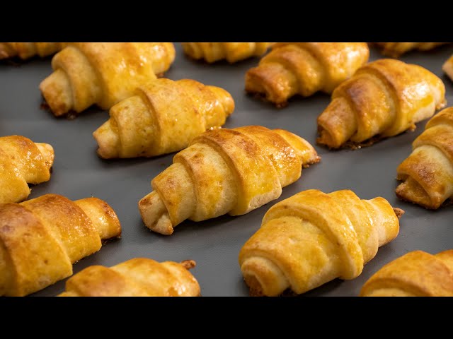 Нежные, вкусные и тающие творожные рогалики с детства. Идеальная выпечка к чаю