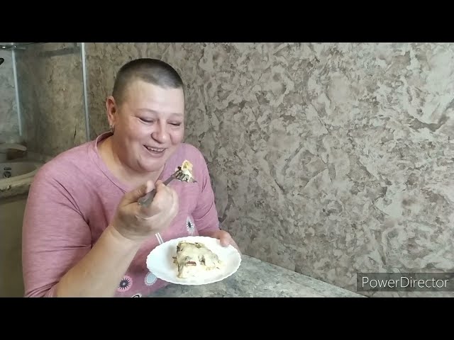 Панский дерун в чугунной сковородке