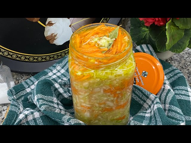 Обалденная маринованная капуста быстрого приготовления