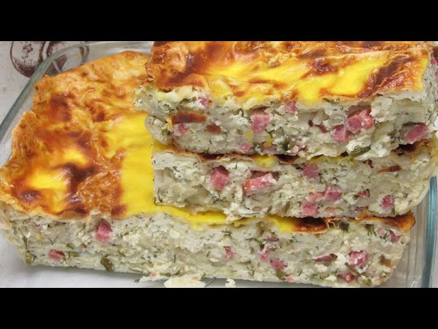 Тесто не делаю! Беру лаваш, творог и вкусный творожный пирог на столе