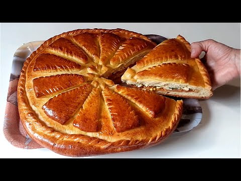 Дрожжевой пирог с капустой и яйцом