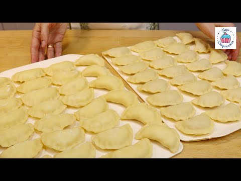 Вареники с картошкой, творогом и капустой, не развариваются! Удачное тесто для вареников