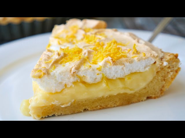 Вкусный песочный пирог с заварным кремом