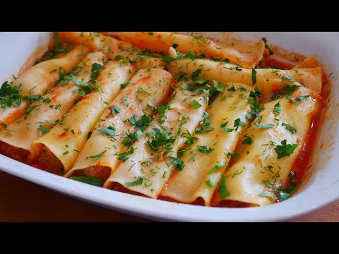 Ужин из фарша в духовке. Каннелони с фаршем быстро и вкусно! Вкуснее ужина ещё не было