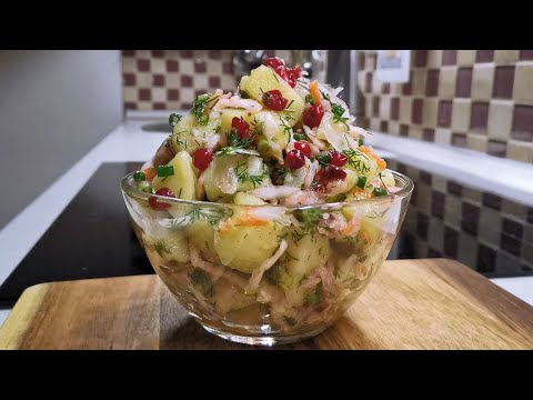 Салат с квашеной капустой 