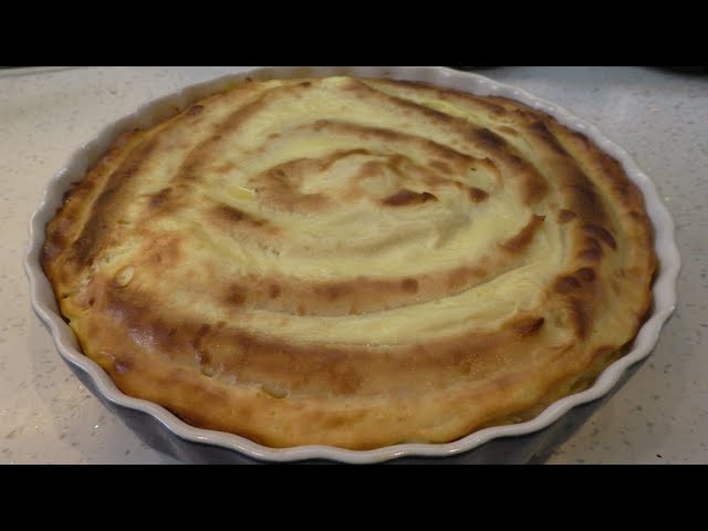 Блинный пирог с заливкой