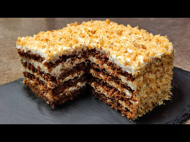 Я и не думала что это так просто! Сказочно вкусный царский торт за 15 минут из простых продуктов