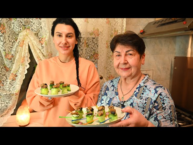 Беру банку шпрот и огурцы и готовлю гениальную закуску! Вкусный рецепт из простых продуктов