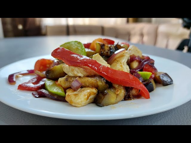 Теплый салат. Рецепт идеального салата из овощей и курицы