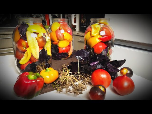 Самые ВКУСНЫЕ Маринованные ПОМИДОРЫ на Зиму с Базиликом от Ранчо у Санчо