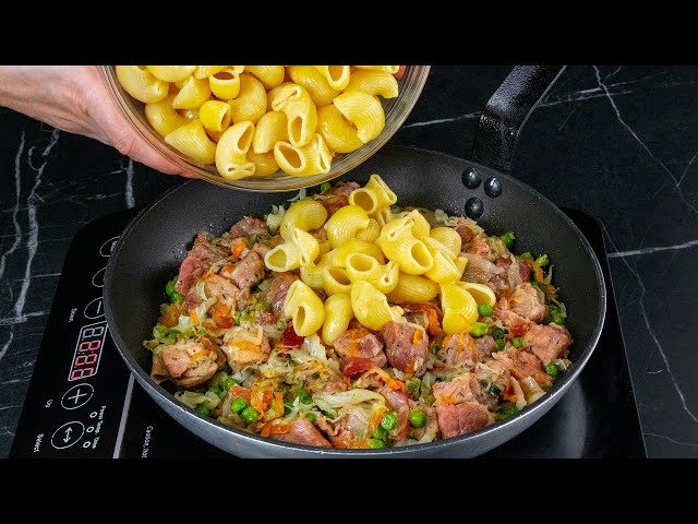 Мама знает, как приготовить самую вкусную пасту с мясом, на сковороде! Отличный рецепт от Аппетитно ТВ