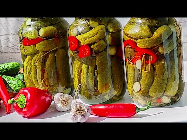 Маринованные огурцы на зиму! Самые вкусные огурцы на зиму от Вкусные Рецепты Алёнки