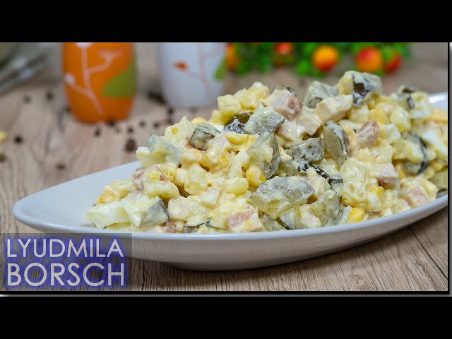 САЛАТ с огурцами без изысков, но как это же вкусно! Салат, от которого и крошечки не останется от Рецепты от Людмилы Борщ
