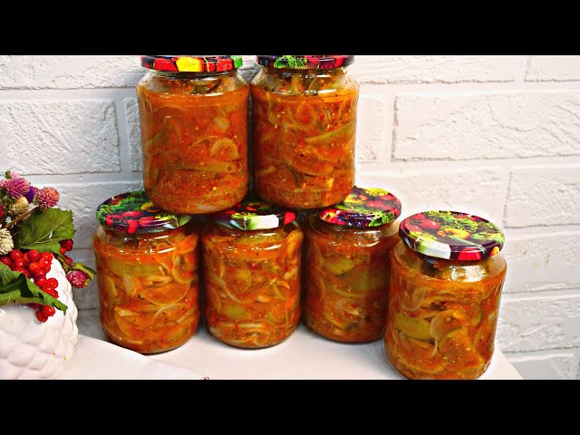 ТЕПЕРЬ ГОТОВЛЮ БОЛЬШЕ! САЛАТ ИЗ ЗЕЛЕНЫХ ПОМИДОРОВ ПО-ГРУЗИНСКИ! ВКУСНЫЙ САЛАТ НА ЗИМУ от Вкусно Просто и Доступно