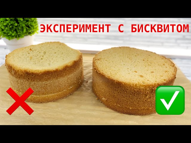 ЭКСПЕРИМЕНТ над бисквитом Чтоб НЕ УПАЛ. Классический УНИВЕРСАЛЬНЫЙ бисквит - Я - ТОРТодел от Я - ТОРТодел!