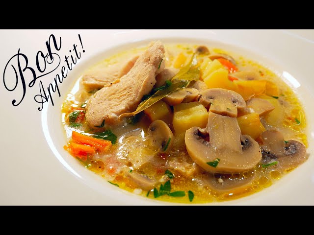 Куриный СУП с Плавленым Сыром и Шампиньонами. Рецепт сырного супа от РЕЦЕПТЫ У ТАТЬЯНЫ