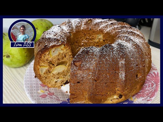 Ароматный и Пышный КЕКС С ГРУШАМИ И МЁДОМ. Простая и быстрая выпечка к чаю от Ирина Лисс Кулинария