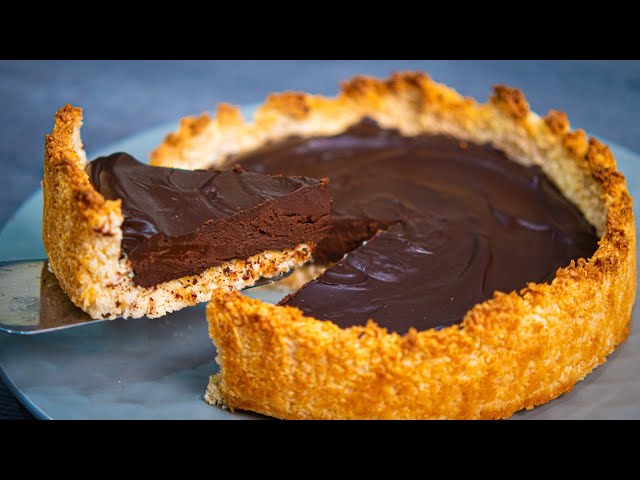 Он такой вкусный, что его хочется готовить каждый день! ШОКОЛАДНО-КОКОСОВЫЙ ТАРТ от Рецепты Натальи