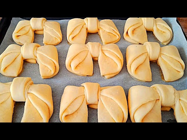 Сдобные домашние БУЛОЧКИ - БАНТИКИ, мягкие,вкусные. Простой рецепт от Готовим вместе у Светланы