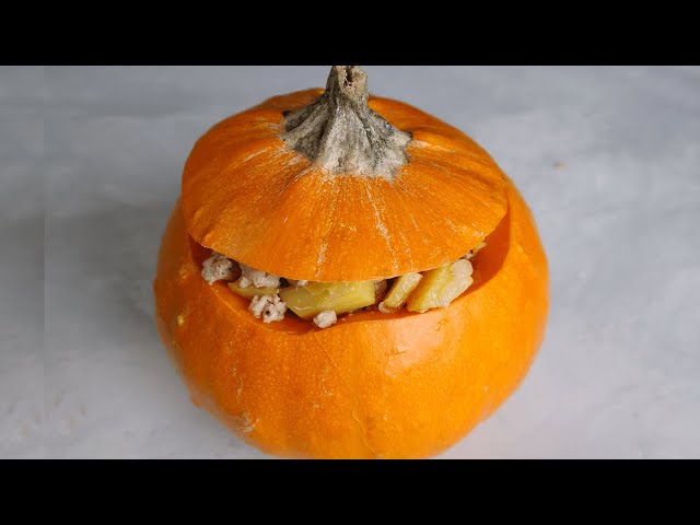 Вкуснейший УЖИН в ТЫКВЕ! Такой Рецепт ТЫКВЫ понравится ВСЕМ от Готовим с Сашей