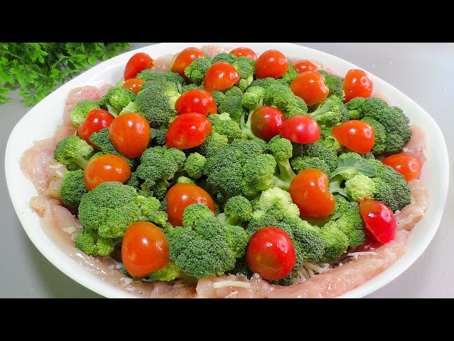 Брокколи с курицей в духовке от Простой рецепт