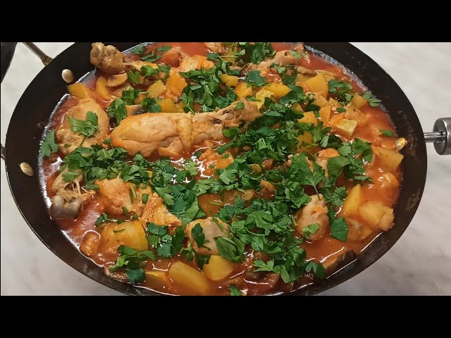 Картошка с мясом, грибами и кабачками от Елена LUSIKA - Простой рецепт