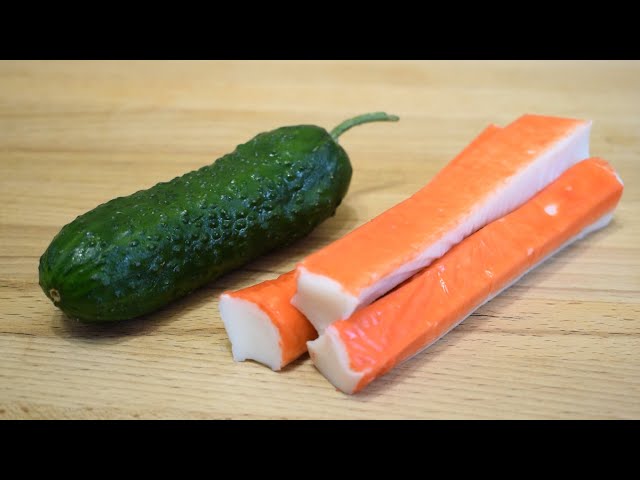 Лёгкий салат с крабовыми палочками от Щи да Каша