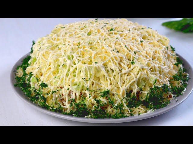 Слоёный салат с курицей от Вика-Простые Рецепты