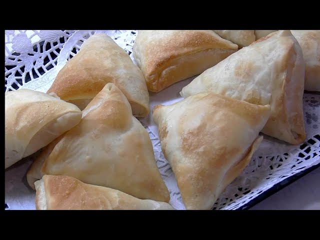 Слоёные пирожки с творогом от Блиц-рецепты от Галины