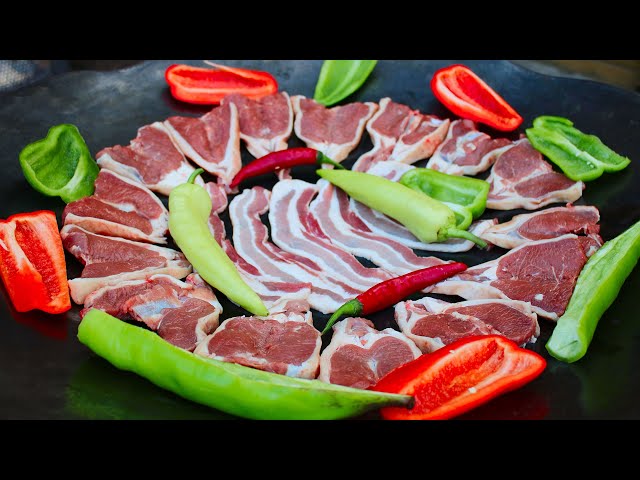Мясо с овощами на костре от У Жоржа