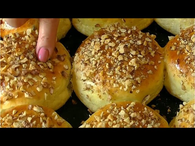 Булочки с орехами от Блиц-рецепты от Галины