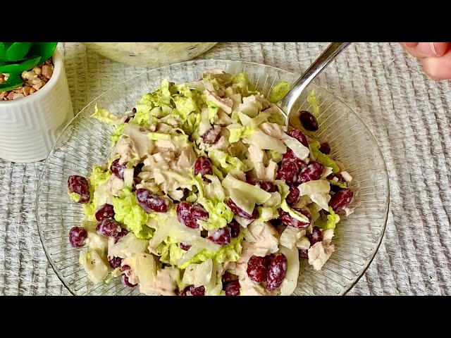 Лёгкий салат с куриной грудкой и фасолью от Panna Lesia (Панна Леся)
