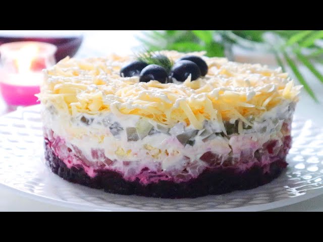 Сытный салат из свёклы от Вика-Простые Рецепты