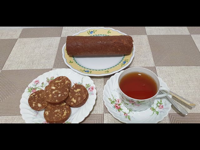 Шоколадная колбаска с орехами от Я люблю тебя жизнь
