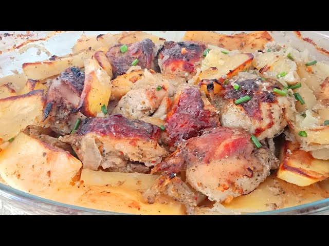 Картошка с курицей в духовке от Готовим вместе у Светланы