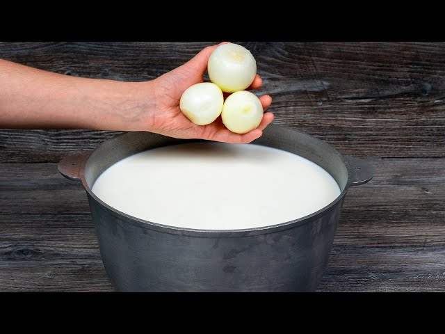 Домашний сыр из молока и лука от Аппетитно ТВ
