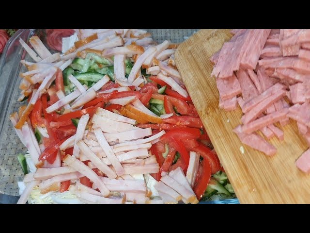 Праздничный салат с копченой колбасы и индейки от ВОСТОЧНАЯ-УЗБЕКСКАЯ КУХНЯ
