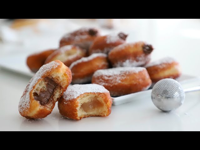 Воздушные пончики с шоколадом от Эгине Кулинария