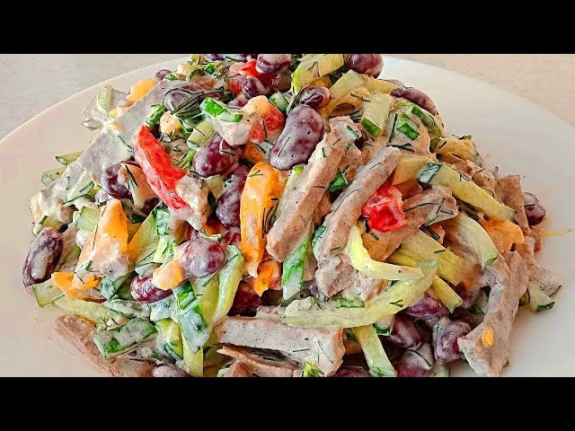 Мясной салат на праздничный стол от Готовим вместе у Светланы