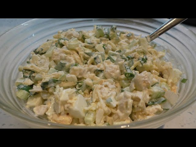Простой салат с куриной грудкой от Вкусно со Светланой