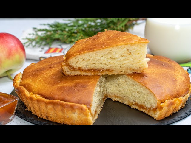 Воздушный пирог с вареньем и яблоками от Сибирячка готовит