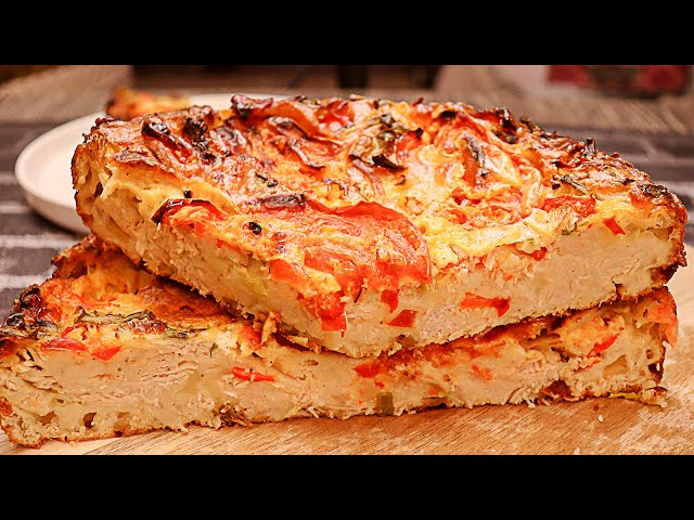Ленивый пирог с курицей от Вкусная Тарелка