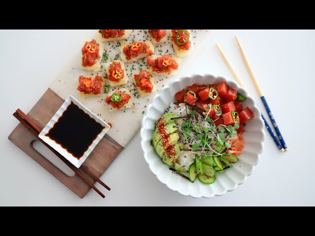 Тартар из тунца и риса от Эгине Кулинария