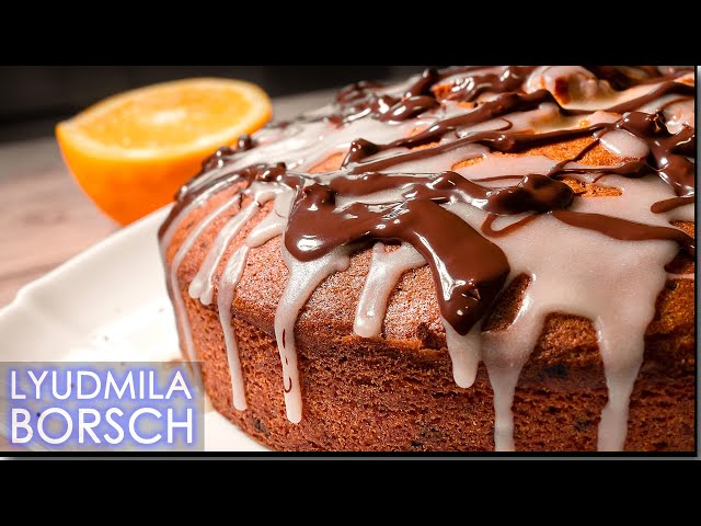 Воздушный пирог с шоколадом и апельсином от Рецепты от Людмилы Борщ