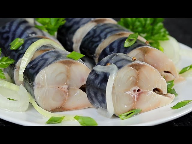 Маринованная скумбрия на праздник от Вкусные советы