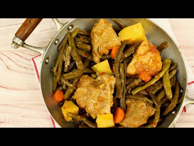 Свинина тушёная с фасолью и овощами от Ирина Фианде