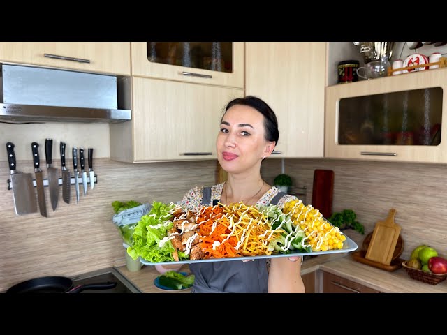 Праздничный салат с курицей и картошкой от Цветкова Наталья