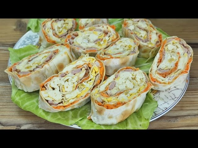 Закуска в лаваше от  Готовлю Дома Готовлю Вкусно