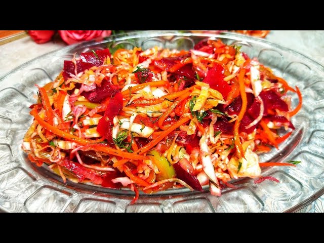 Овощной салат с капустой, перцем и свёклой от ВОСТОЧНАЯ-УЗБЕКСКАЯ КУХНЯ