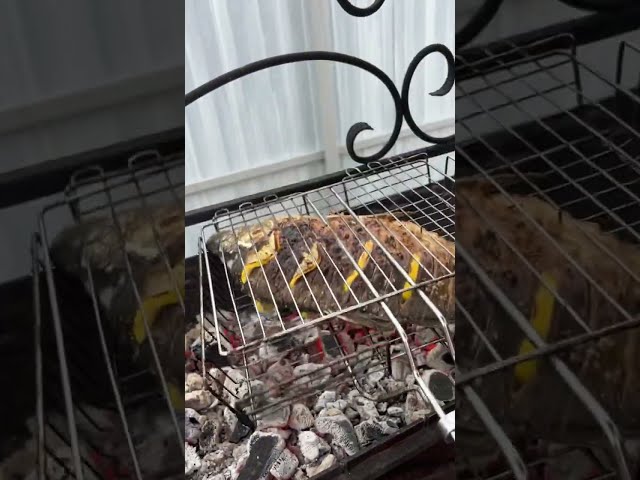 Рыба с яблоками на мангале от Ранчо у Санчо